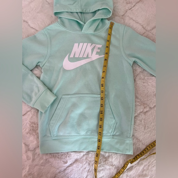 Nike Kids Hoodie & Jogger Set Mint Green Logo Outfit Size 6/7 Years - Picture 3 of 13